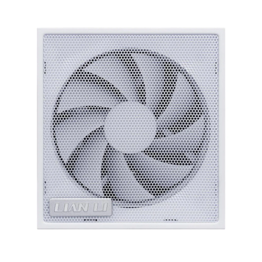 A large main feature product image of Lian Li SX 1200W Platinum PCIe 5.1 ATX 3.1 SFX Modular PSU (White)