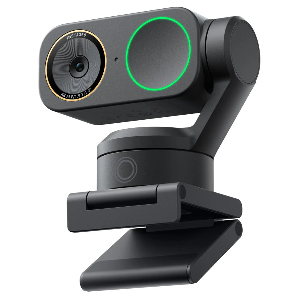 A large main feature product image of Insta360 Link 2C Pro 4K AI Webcam - Arctic White