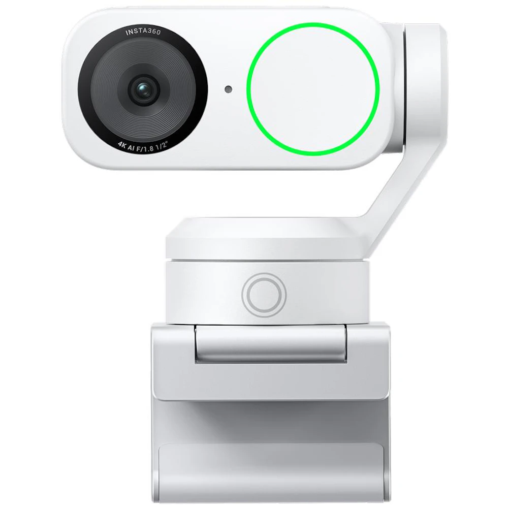 Insta360 Link 2 4K AI Gimbal Webcam - Arctic White