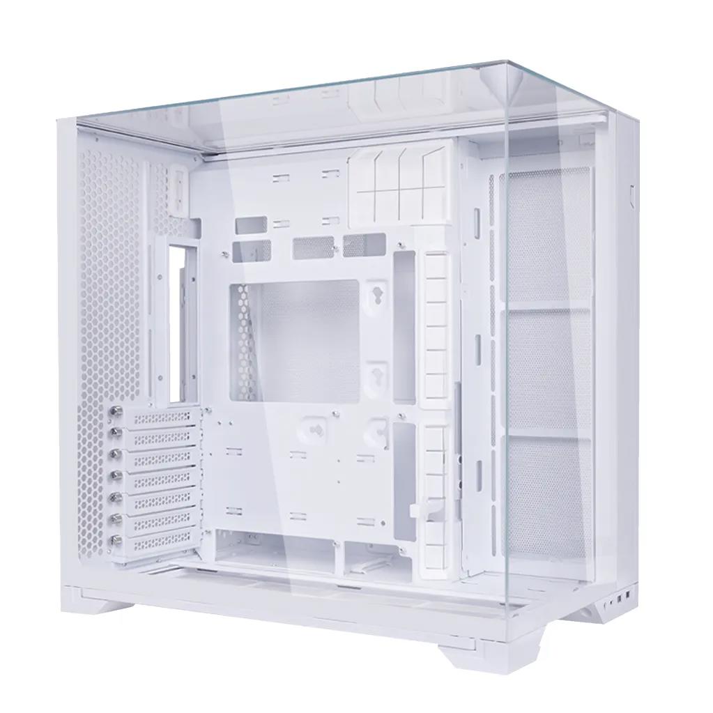 A large main feature product image of Lian Li O11 Vision Compact - Mid Tower ATX Case (White)