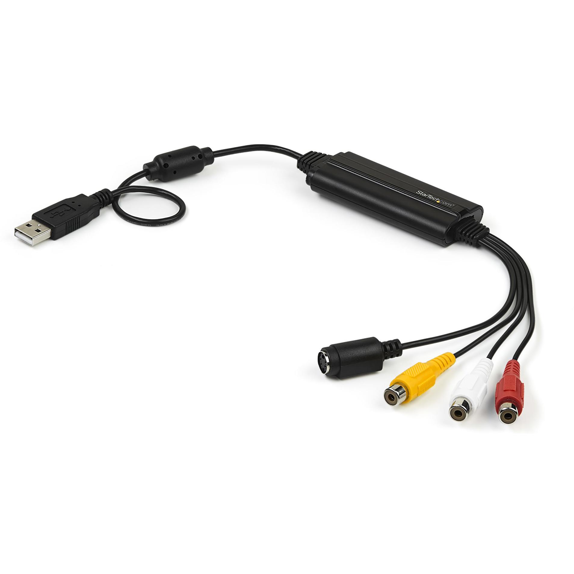 A large main feature product image of EX-DEMO Startech USB Video Capture Adapter - S Video / Composite to USB Cable