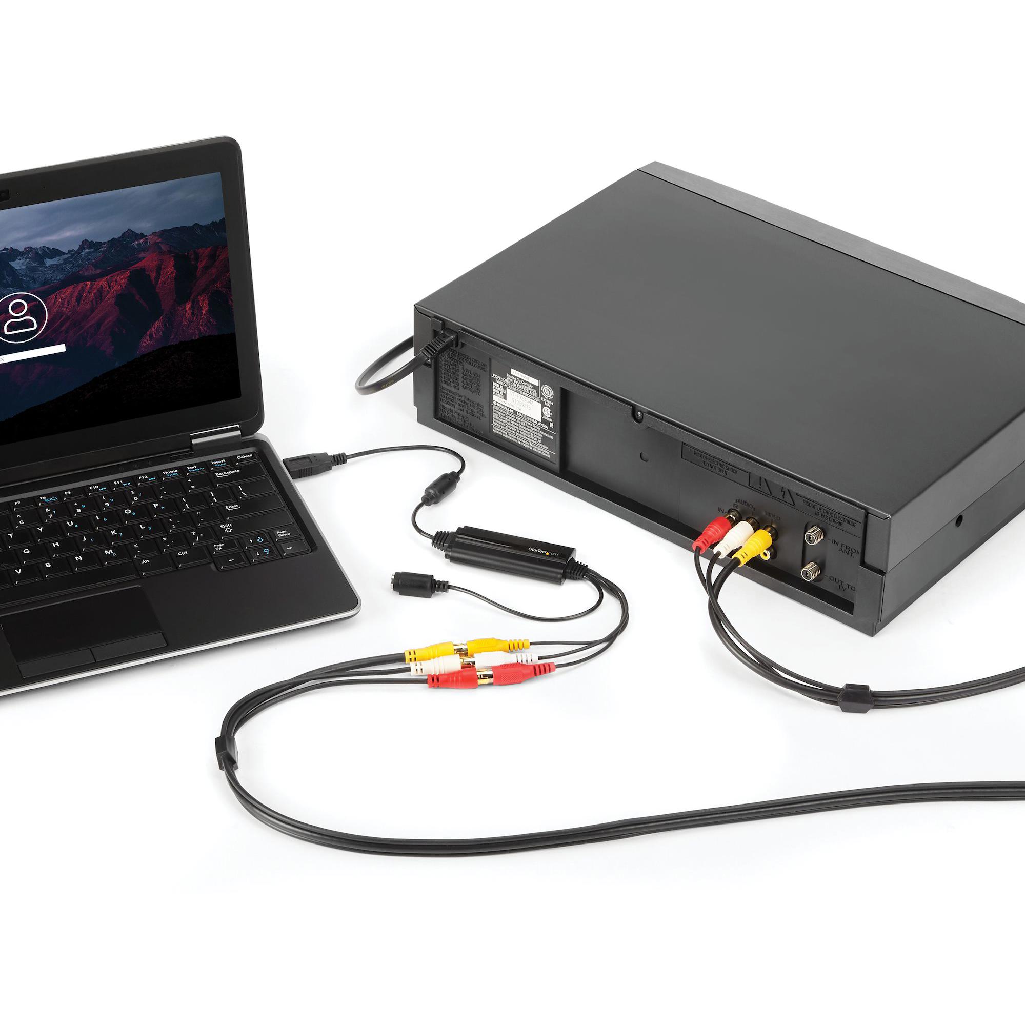 A large main feature product image of EX-DEMO Startech USB Video Capture Adapter - S Video / Composite to USB Cable