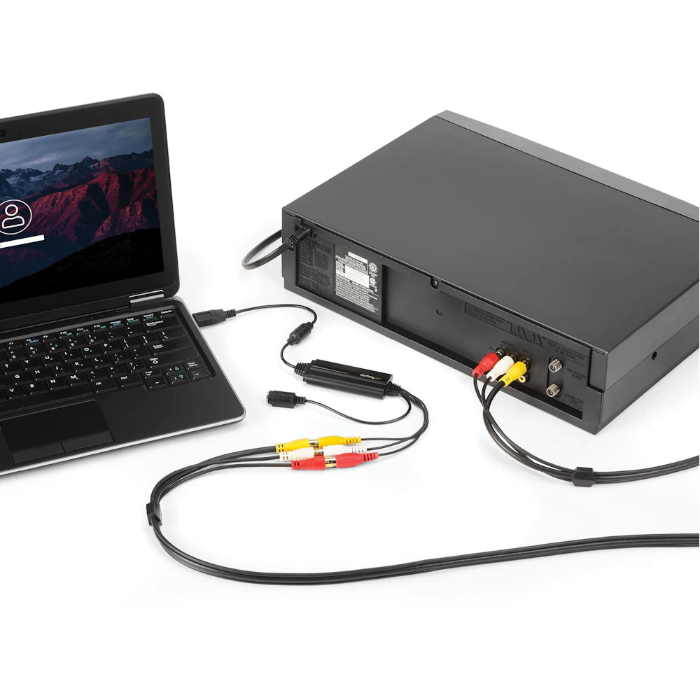 A large main feature product image of EX-DEMO Startech USB Video Capture Adapter - S Video / Composite to USB Cable