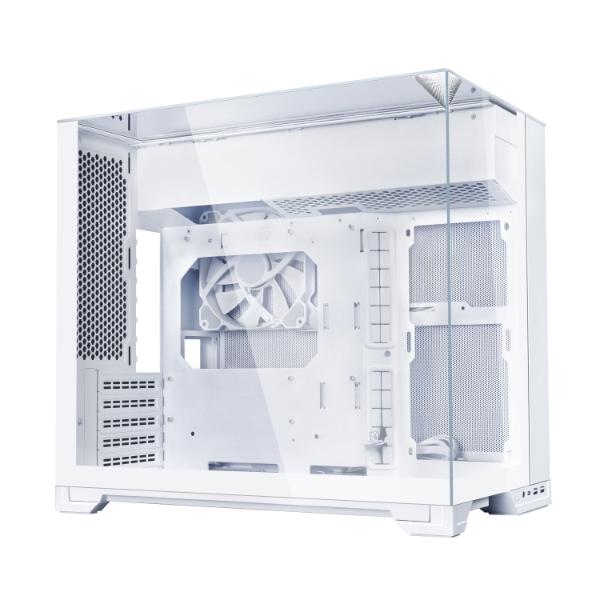 A large main feature product image of Lian Li O11 Vision-M Micro Tower Case (White)