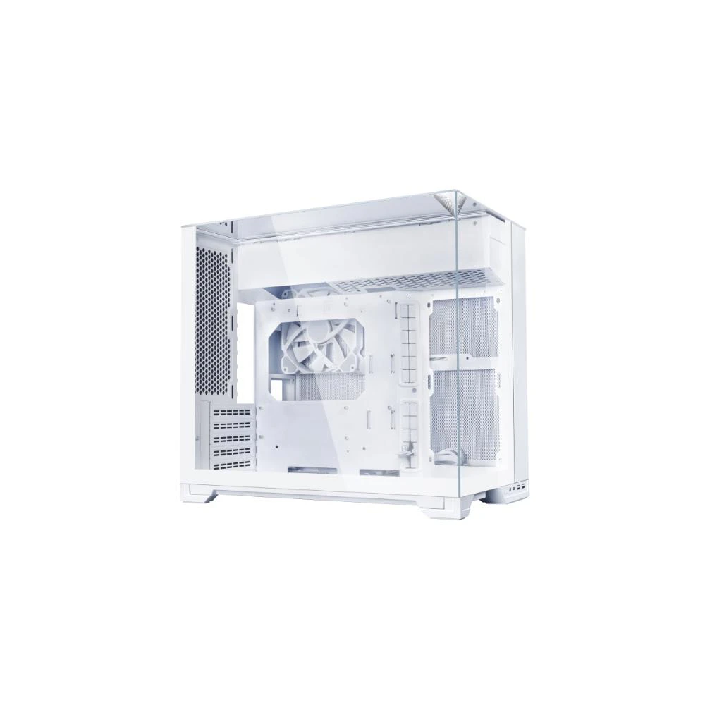 A large main feature product image of Lian Li O11 Vision-M Micro Tower Case (White)