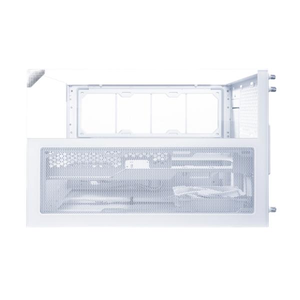 A large main feature product image of Lian Li O11 Vision-M Micro Tower Case (White)