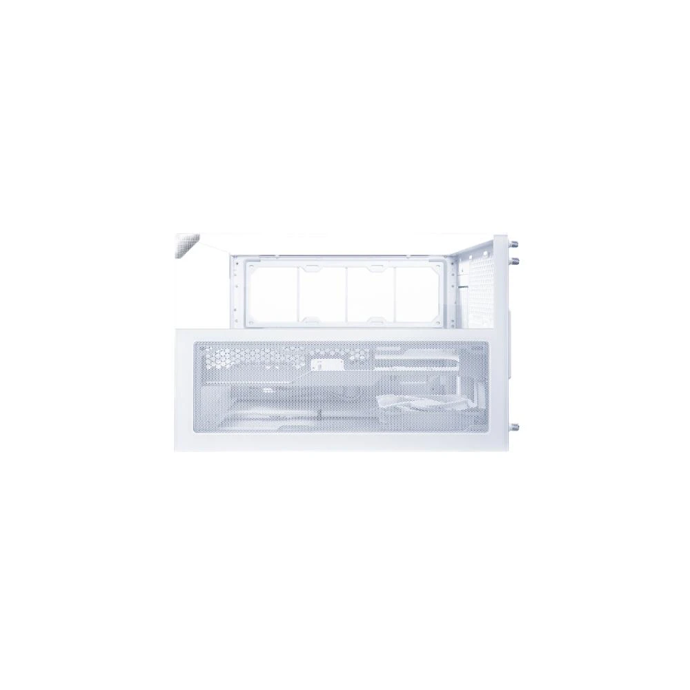 A large main feature product image of Lian Li O11 Vision-M Micro Tower Case (White)