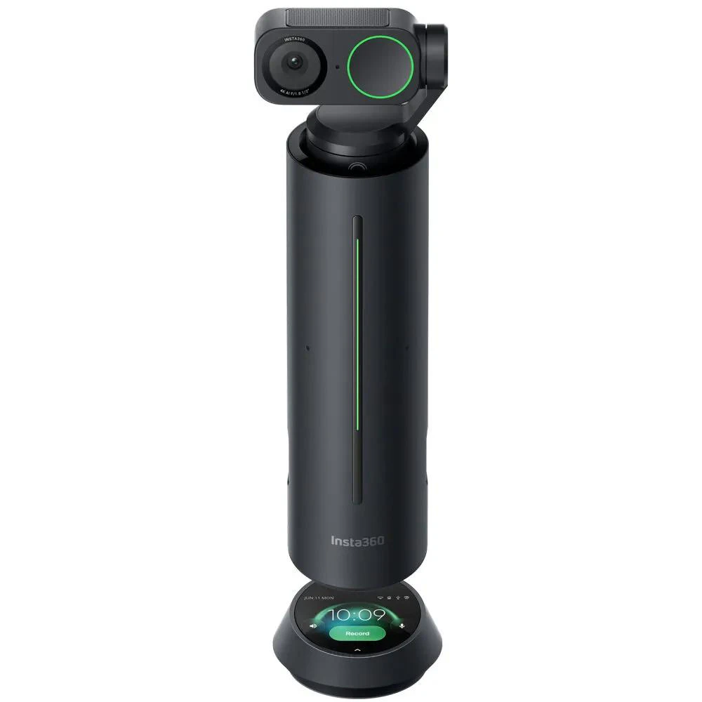 A large main feature product image of Insta360 Link 2 and Wave Video Conferencing Bundle - Graphite Black
