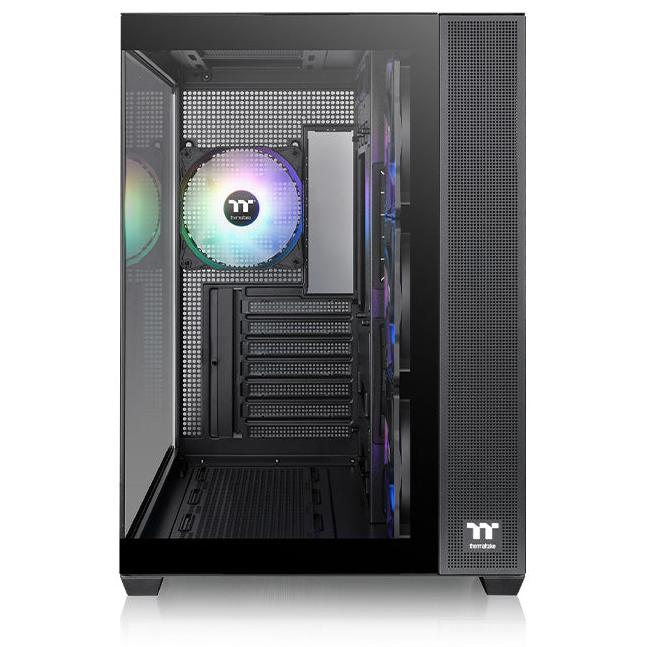 A large main feature product image of EX-DEMO Thermaltake View 380 TG - Mid Tower Case (Black)