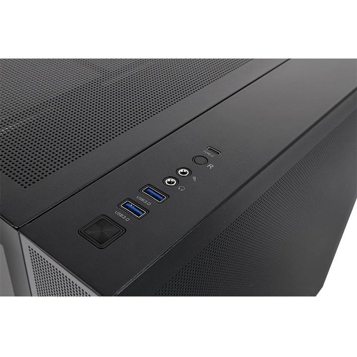 A large main feature product image of EX-DEMO Thermaltake View 380 TG - Mid Tower Case (Black)