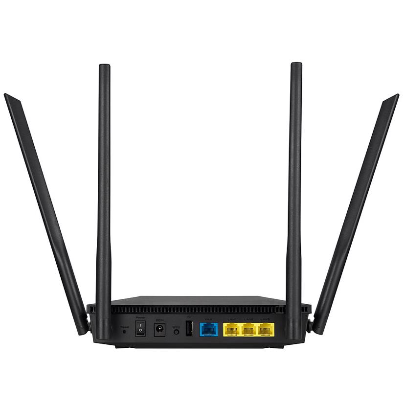 A large main feature product image of EX-DEMO ASUS RT-AX53U AX1800 Dual Band WiFi 6 802.11ax Router
