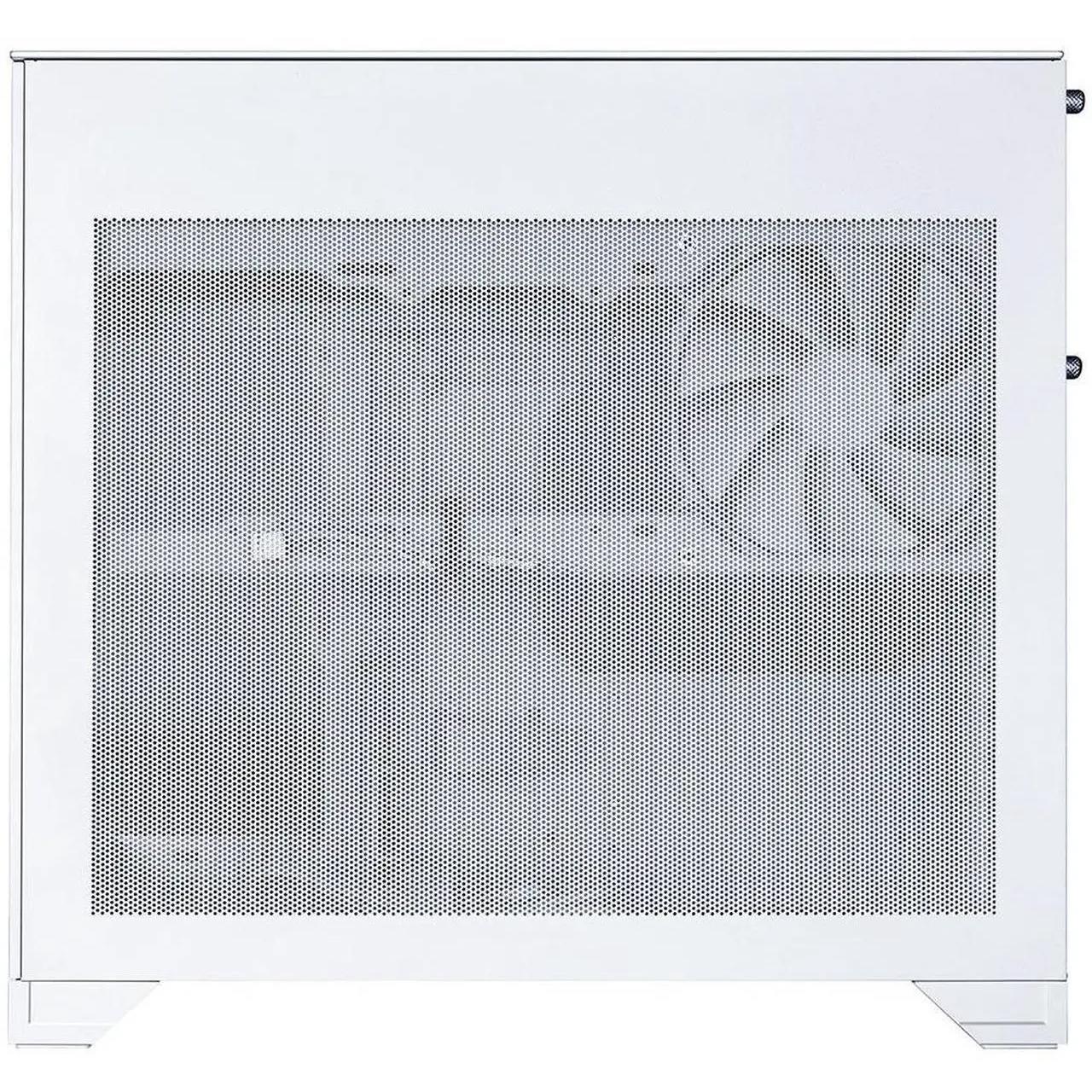 A large main feature product image of Lian Li O11 Vision-M Micro Tower Case (White)