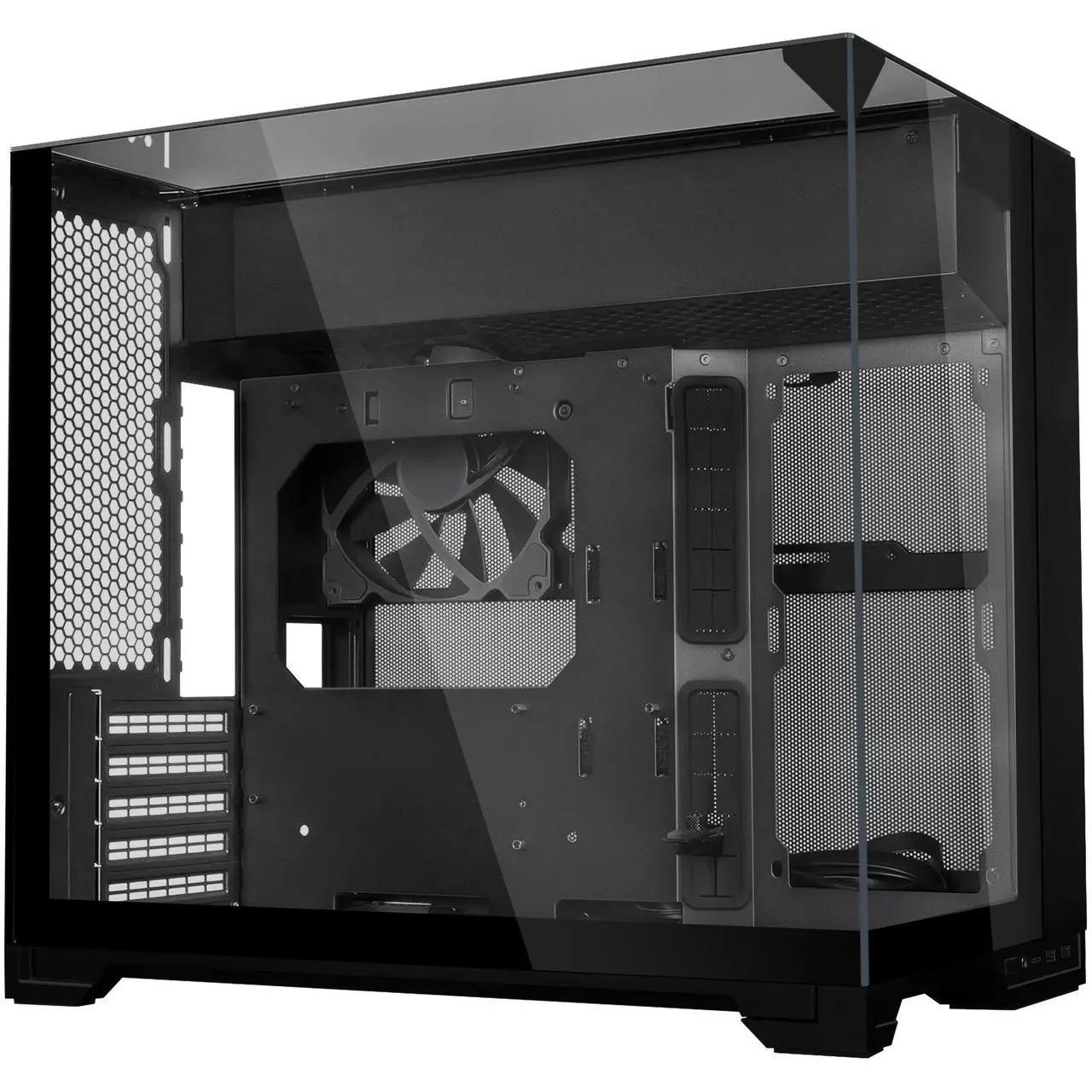 A large main feature product image of Lian Li O11 Vision-M Micro Tower Case (Black)