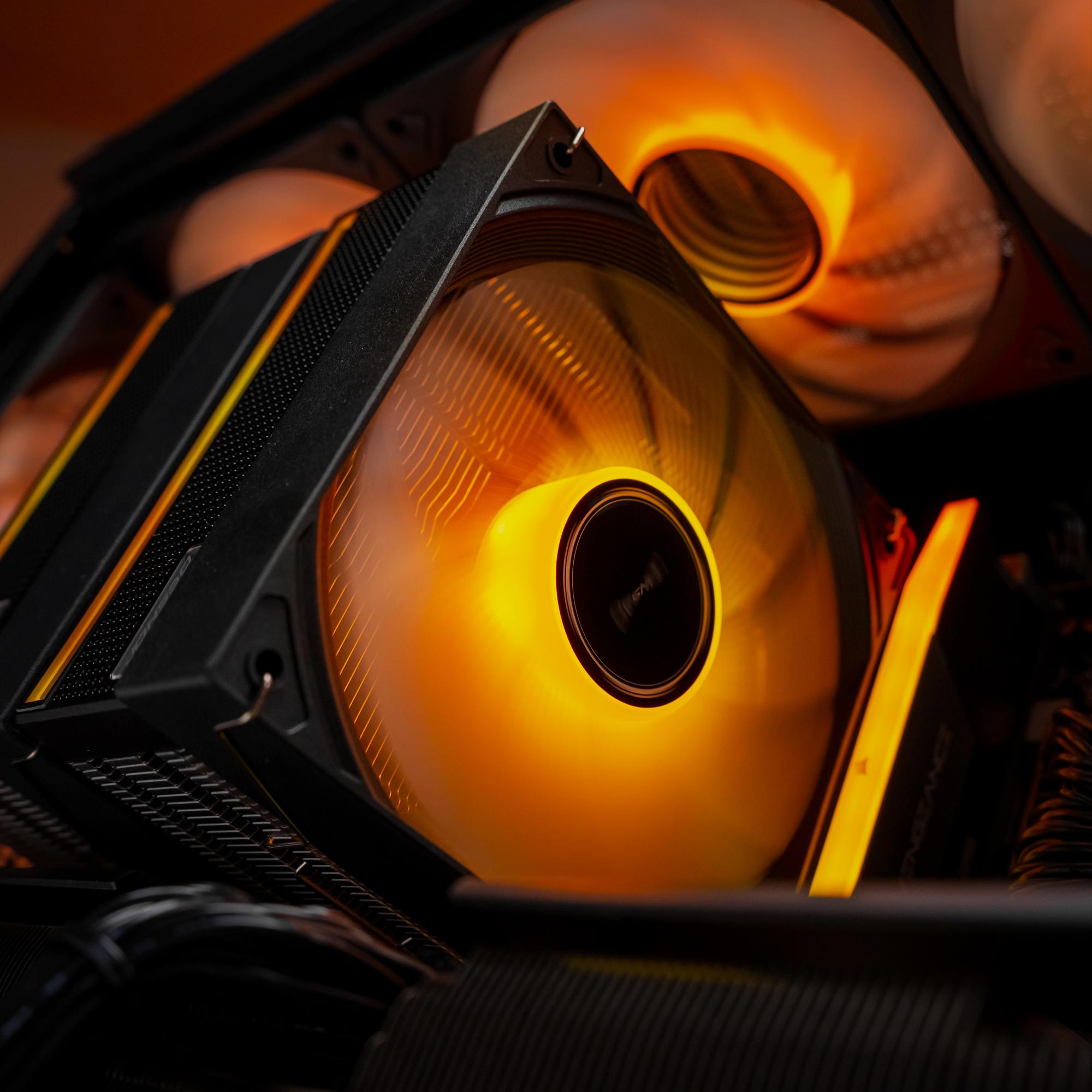 A large main feature product image of EX-DEMO PLE Dawn RX 9070 XT Prebuilt Ready To Go Gaming PC