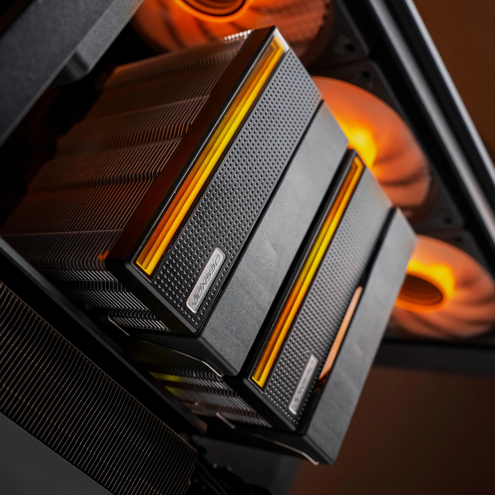 A large main feature product image of EX-DEMO PLE Dawn RX 9070 XT Prebuilt Ready To Go Gaming PC