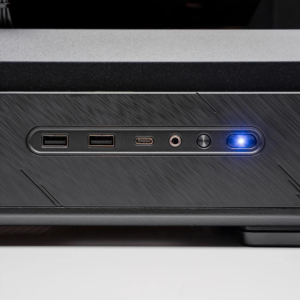 A large main feature product image of EX-DEMO PLE Dawn RX 9070 XT Prebuilt Ready To Go Gaming PC