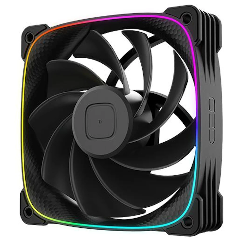 Geometric Future Squama 3003 Reverse - 120x30mm ARGB Performance PWM Fan (Black)