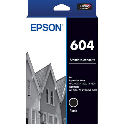 A large main feature product image of Epson 604 Black Ink Cartridge