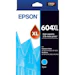 A product image of Epson 604XL Cyan Ink Cartridge