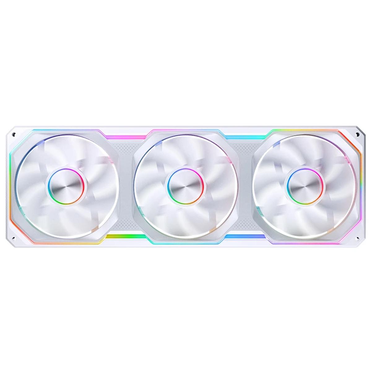 A large main feature product image of Jonsbo XA-360 ARGB 360mm PWM Reverse Blade Triple Block Fan (White)