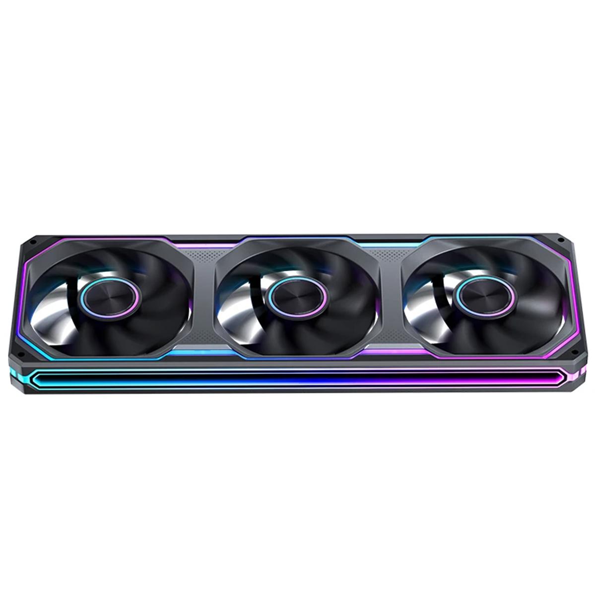 A large main feature product image of Jonsbo XA-360 ARGB 360mm PWM Triple Block Fan (Black)