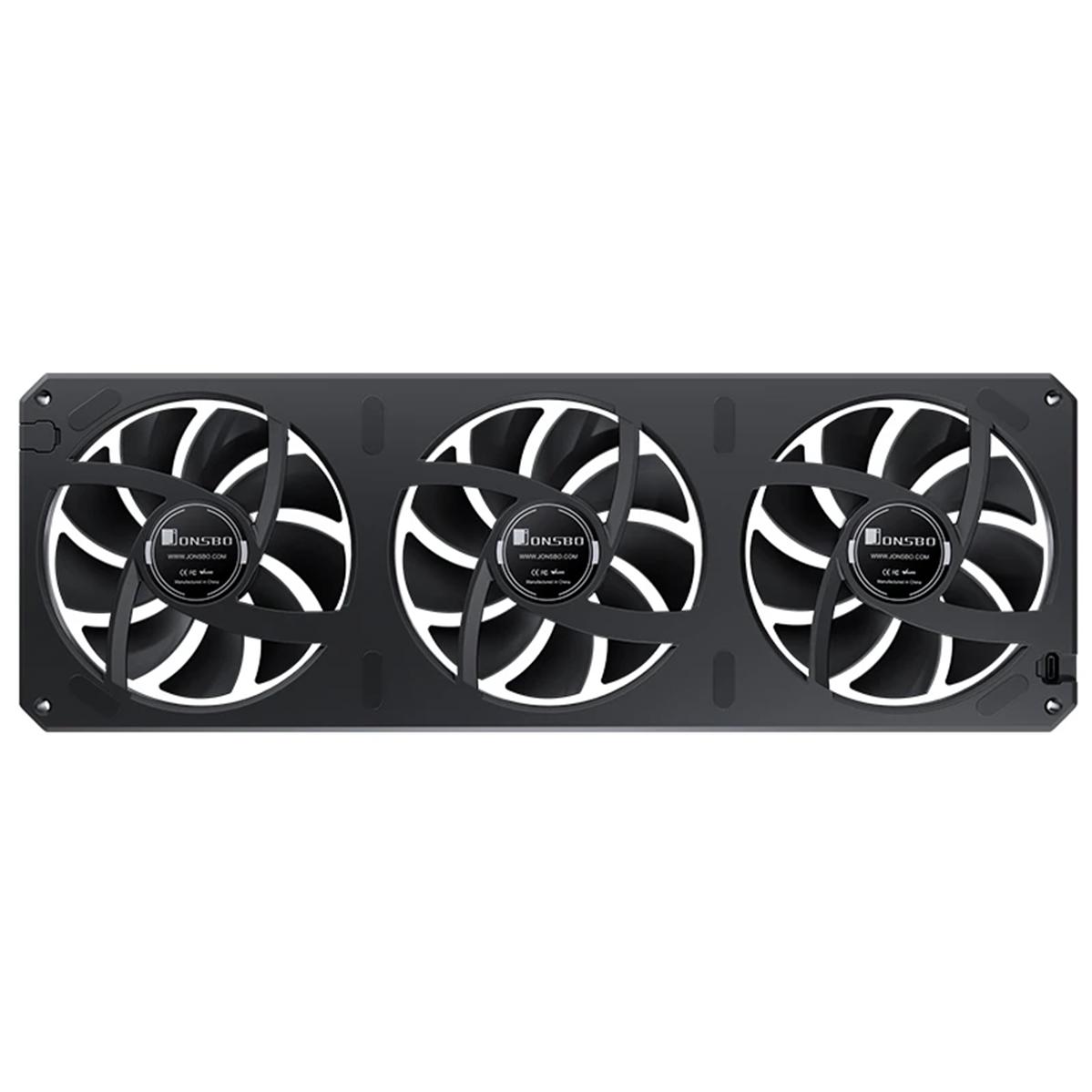 A large main feature product image of Jonsbo XA-360 ARGB 360mm PWM Triple Block Fan (Black)