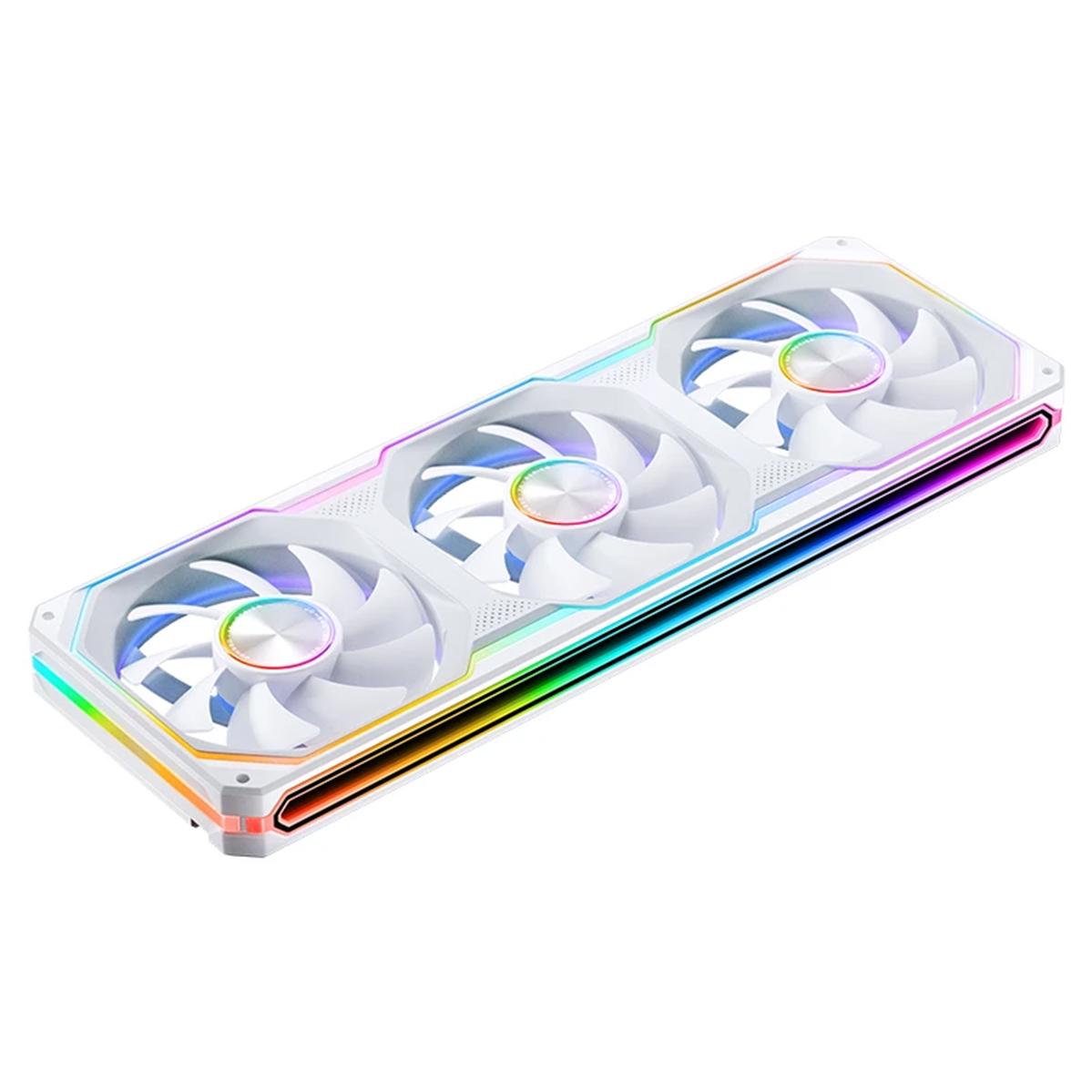A large main feature product image of Jonsbo XA-360 ARGB 360mm PWM Triple Block Fan (White)