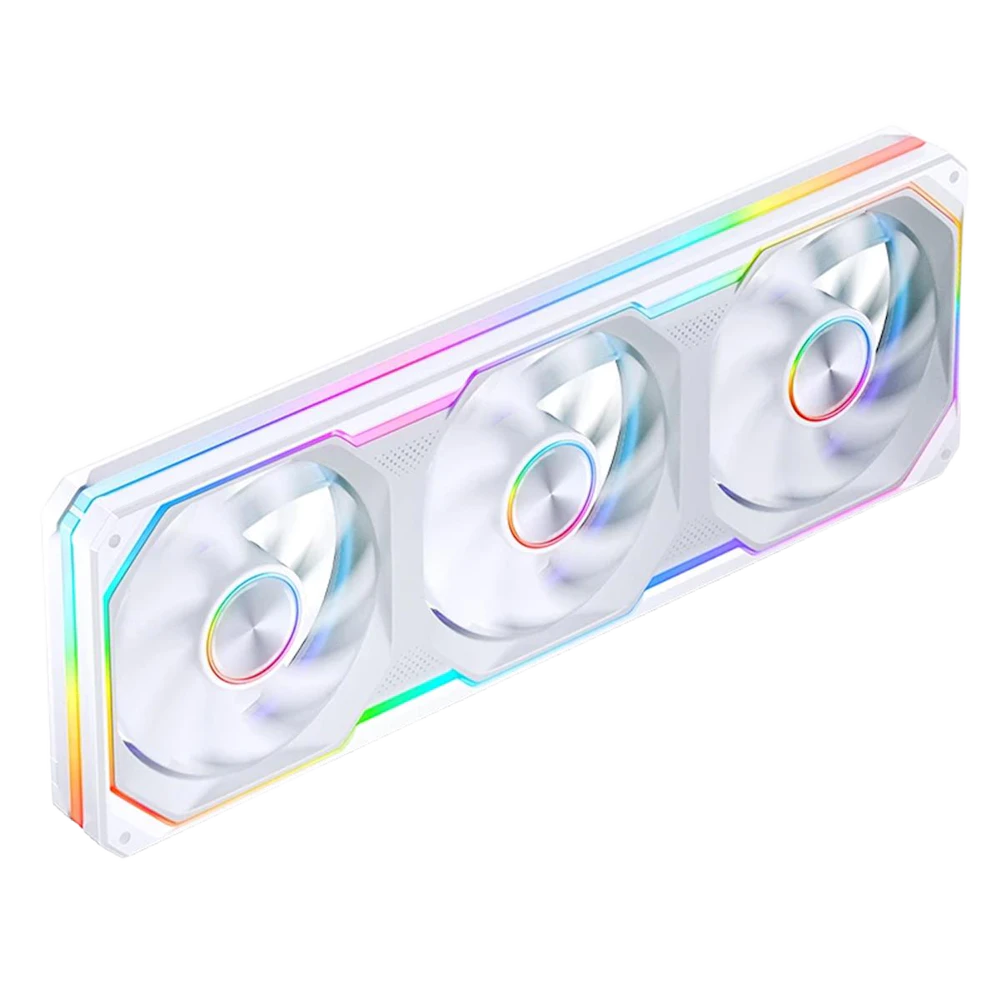 A large main feature product image of Jonsbo XA-360 ARGB 360mm PWM Triple Block Fan (White)