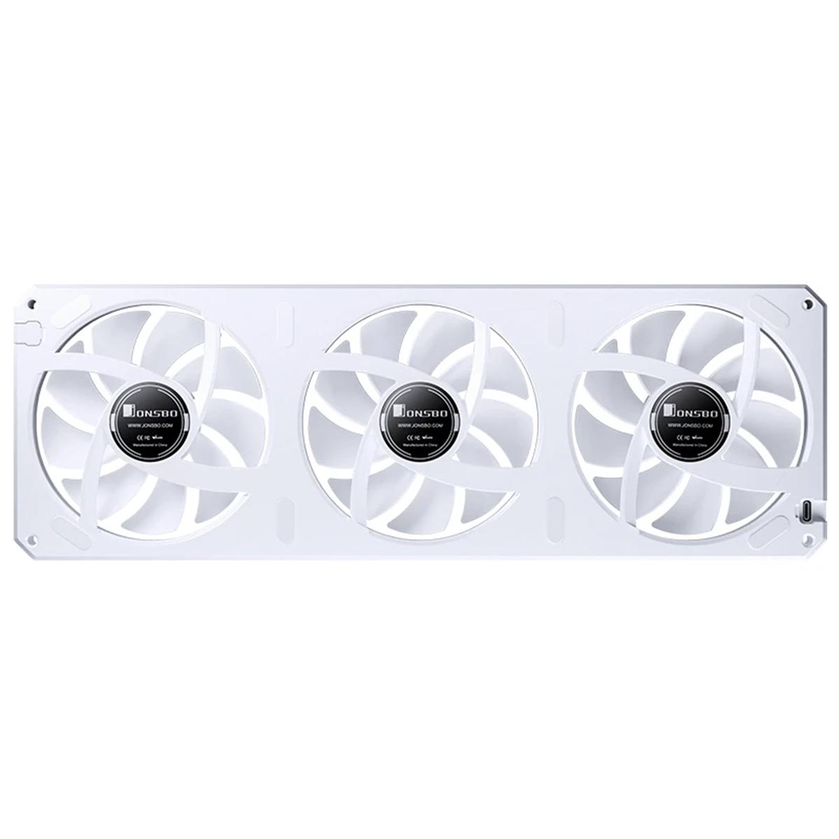 A large main feature product image of Jonsbo XA-360 ARGB 360mm PWM Triple Block Fan (White)