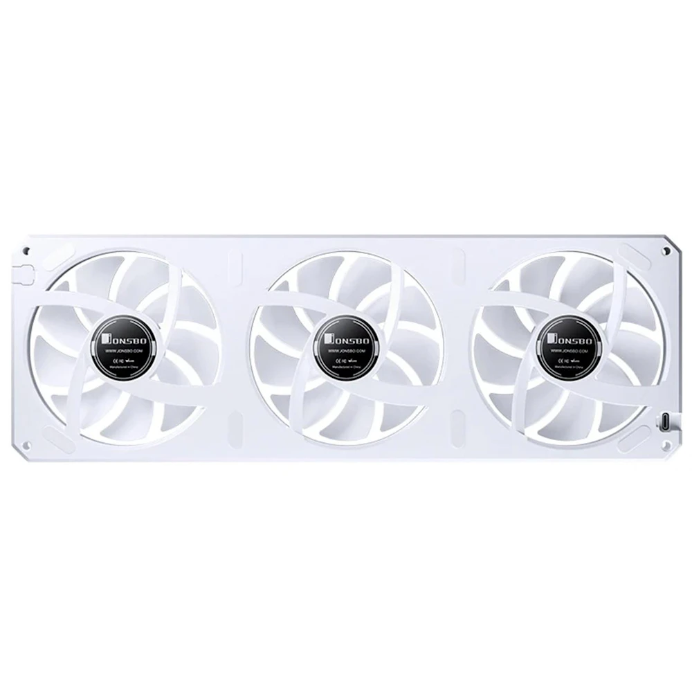 A large main feature product image of Jonsbo XA-360 ARGB 360mm PWM Triple Block Fan (White)