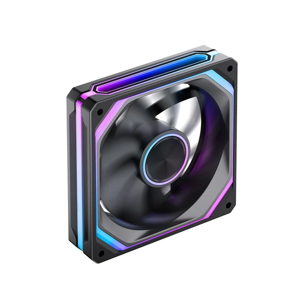 A large main feature product image of Jonsbo XA-120 ARGB 120mm PWM Single Block Fan (Black)