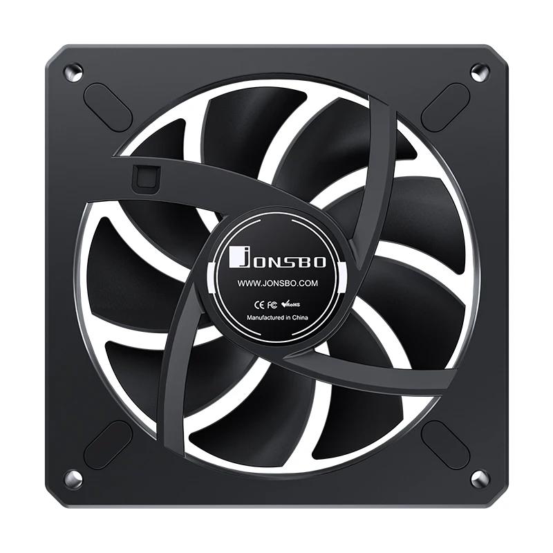 A large main feature product image of Jonsbo XA-120 ARGB 120mm PWM Single Block Fan (Black)