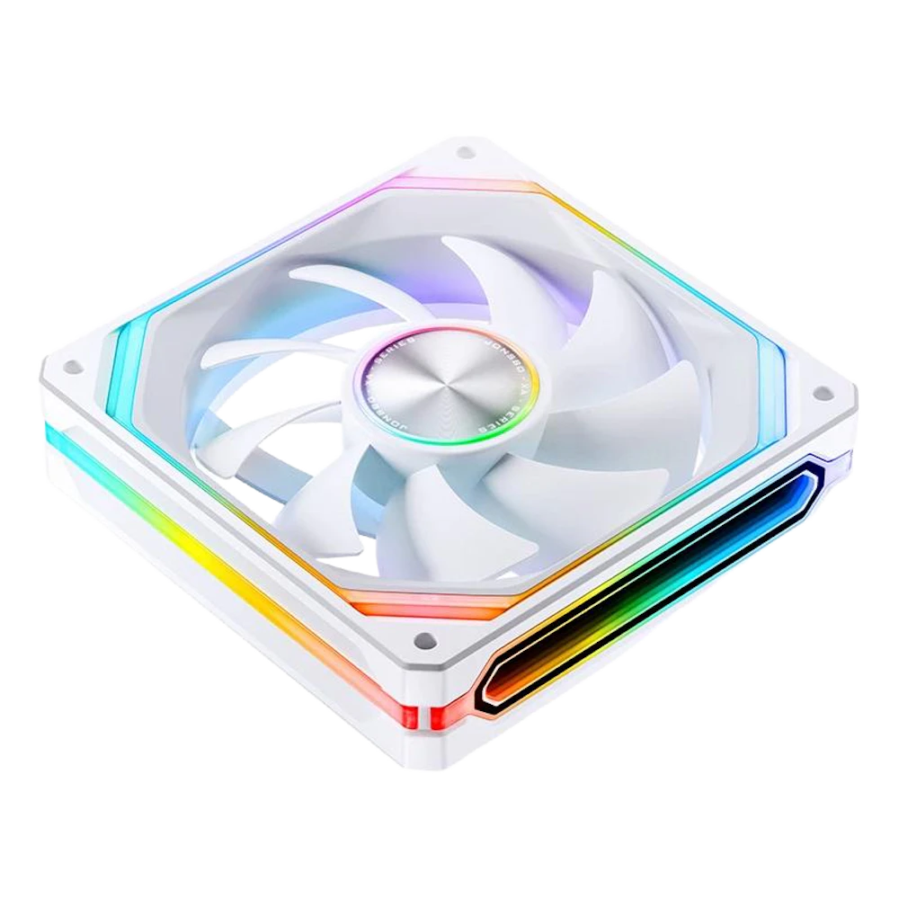 A large main feature product image of Jonsbo XA-120 ARGB 120mm PWM Single Block Fan (White)