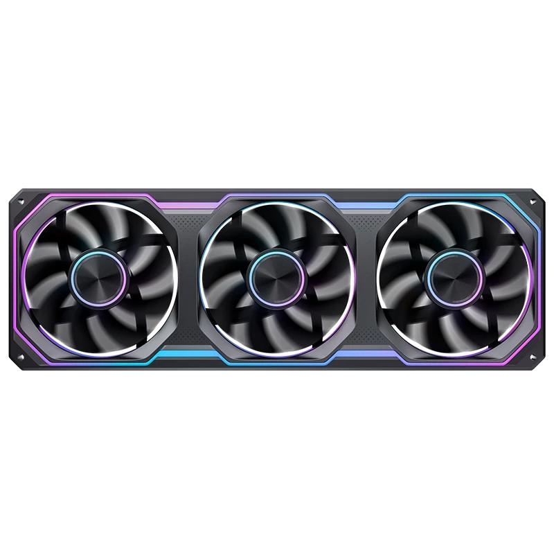 A large main feature product image of Jonsbo XA-360 ARGB 360mm PWM Reverse Blade Triple Block Fan (Black)