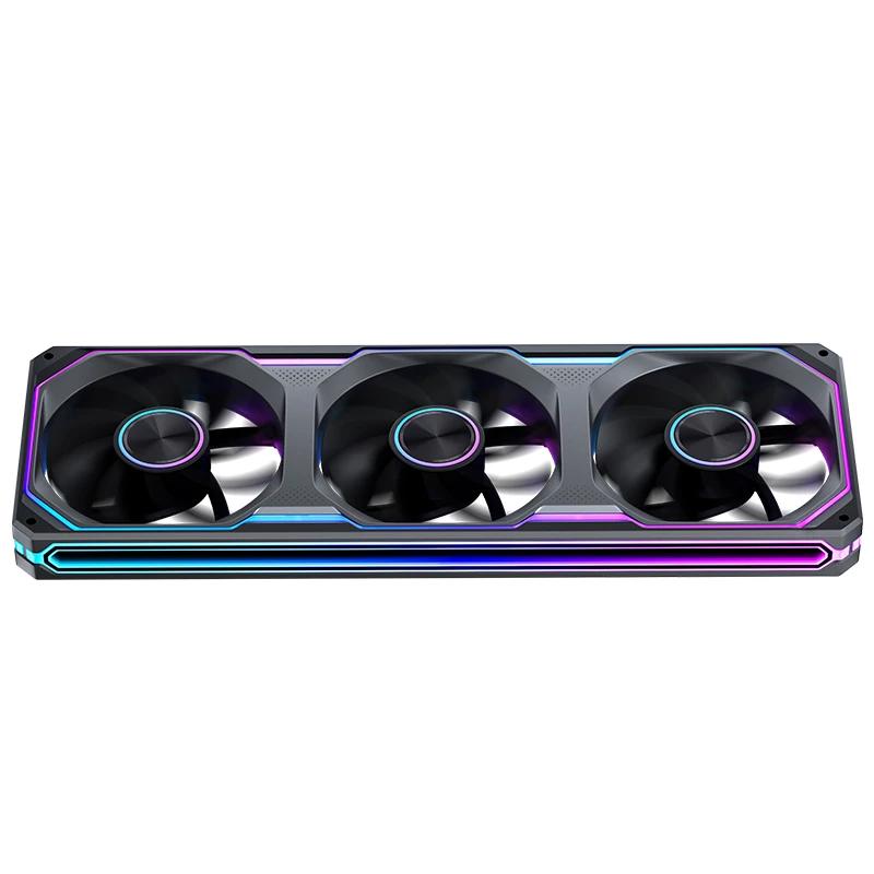 A large main feature product image of Jonsbo XA-360 ARGB 360mm PWM Reverse Blade Triple Block Fan (Black)