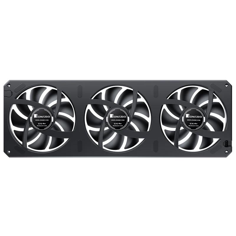 A large main feature product image of Jonsbo XA-360 ARGB 360mm PWM Reverse Blade Triple Block Fan (Black)