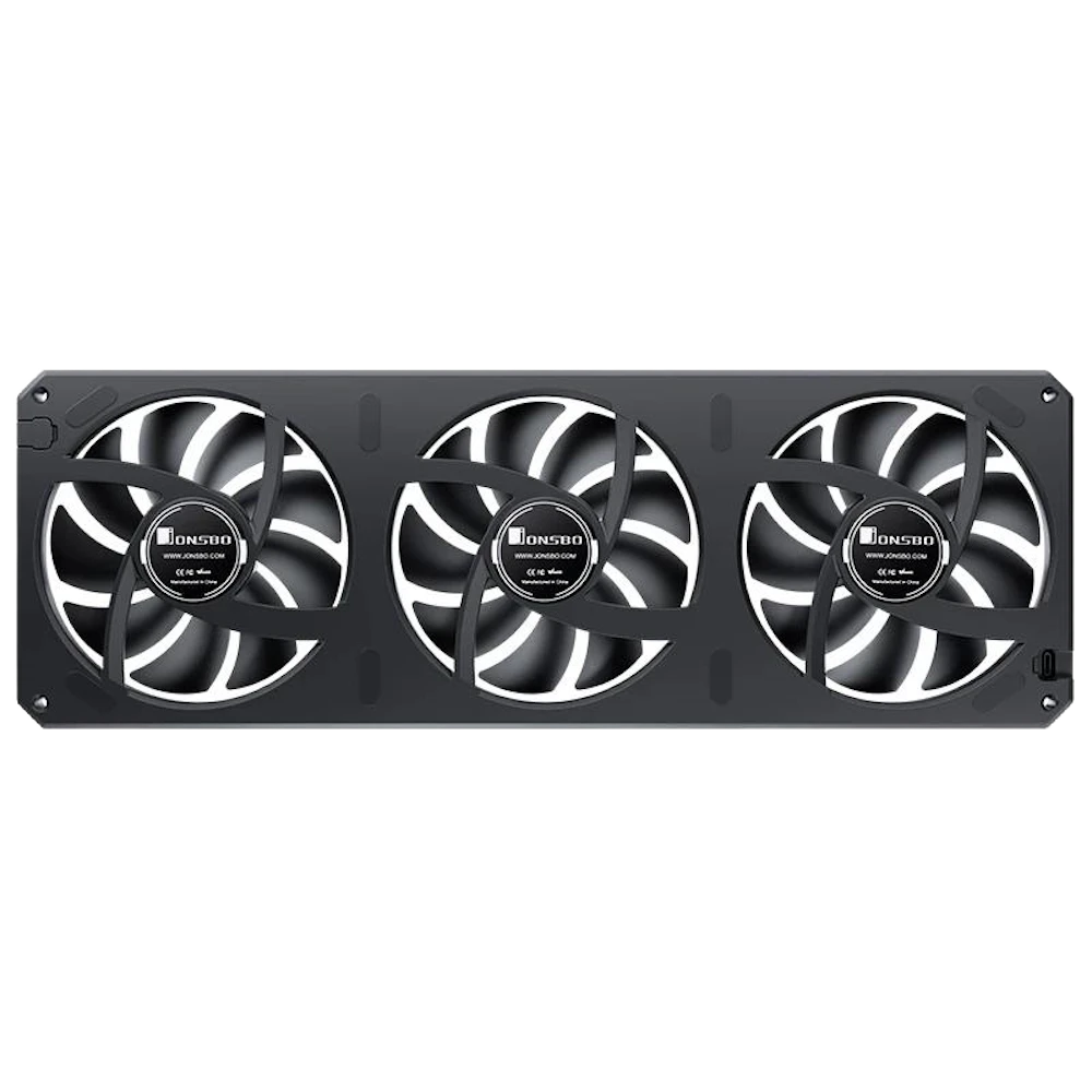 A large main feature product image of Jonsbo XA-360 ARGB 360mm PWM Reverse Blade Triple Block Fan (Black)