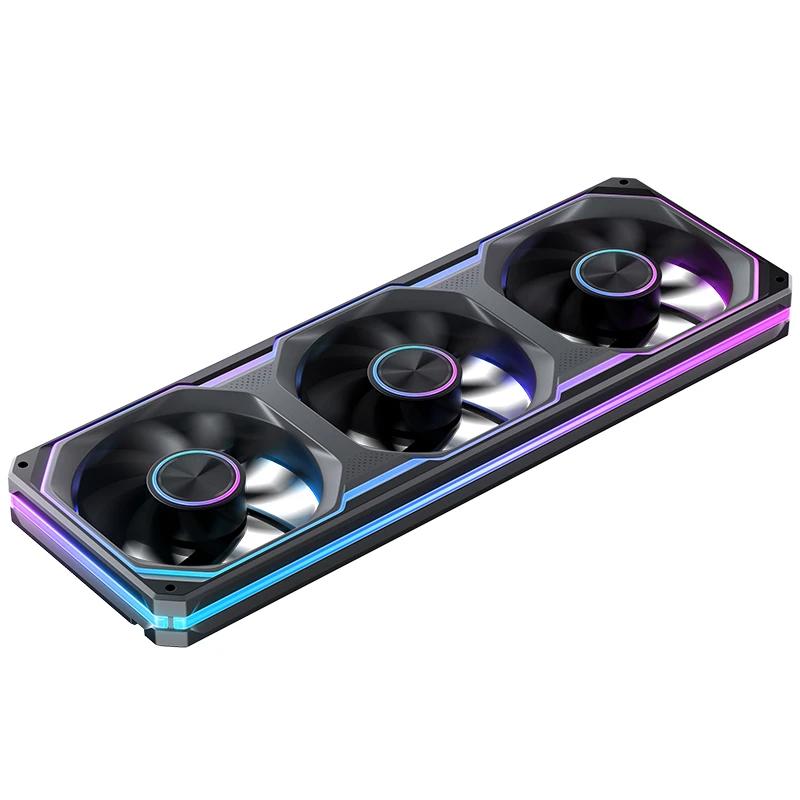 A large main feature product image of Jonsbo XA-360 ARGB 360mm PWM Reverse Blade Triple Block Fan (Black)