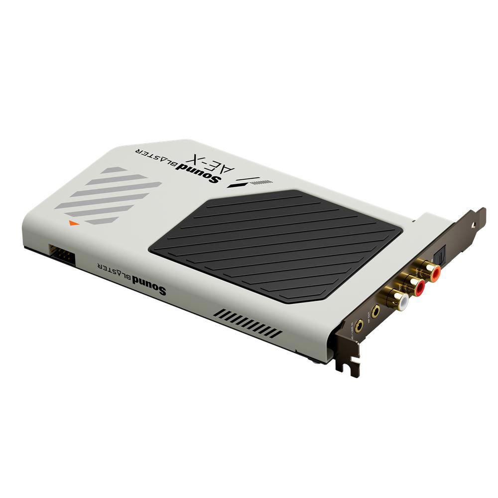 A large main feature product image of Creative Sound Blaster AE-X Hi-Res PCIe Sound Card