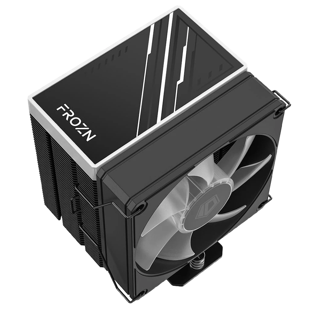 A large main feature product image of ID-COOLING FROZN A400 ARGB 92mm CPU Cooler