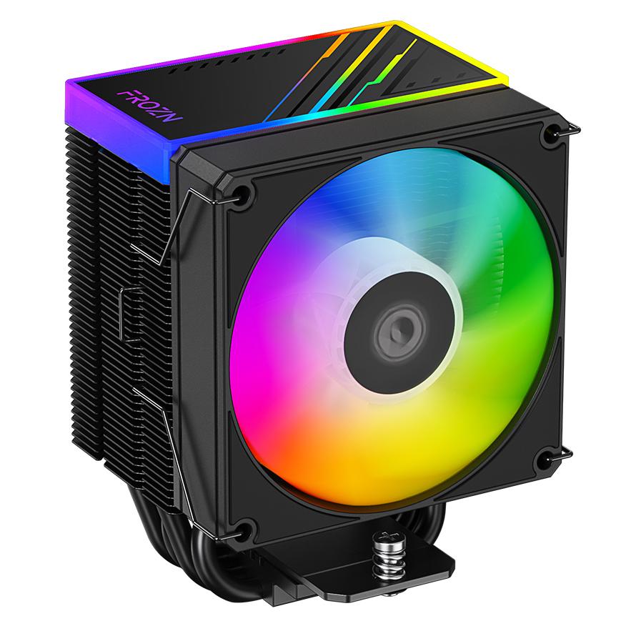 A large main feature product image of ID-COOLING FROZN A400 ARGB 92mm CPU Cooler