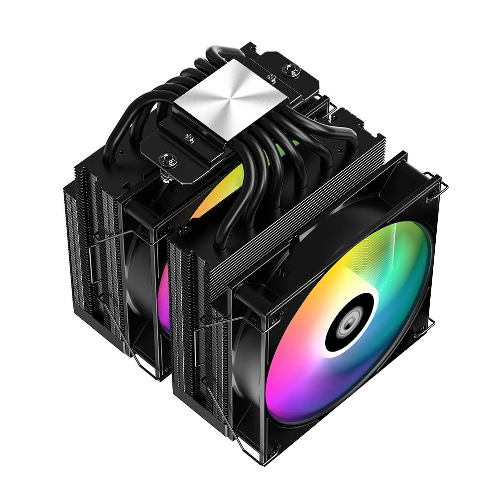 A large main feature product image of ID-COOLING FROZN A620 PRO XE ARGB Dual-Tower CPU Cooler (Black)