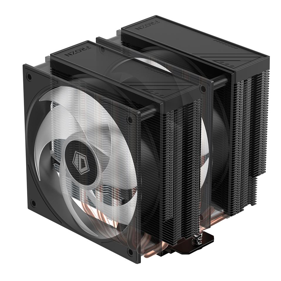 A large main feature product image of ID-COOLING FROZN A620 PRO XE ARGB Dual-Tower CPU Cooler (Black)