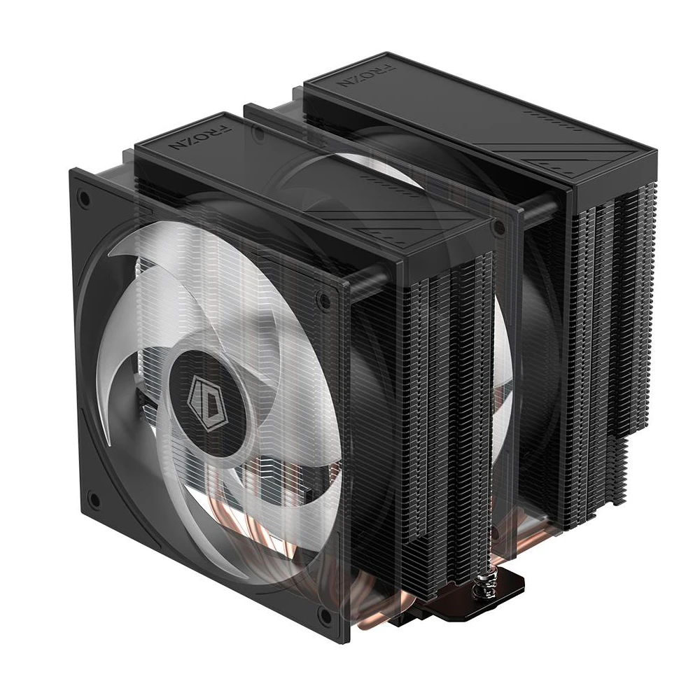 A large main feature product image of ID-COOLING FROZN A620 PRO XE ARGB Dual-Tower CPU Cooler (Black)
