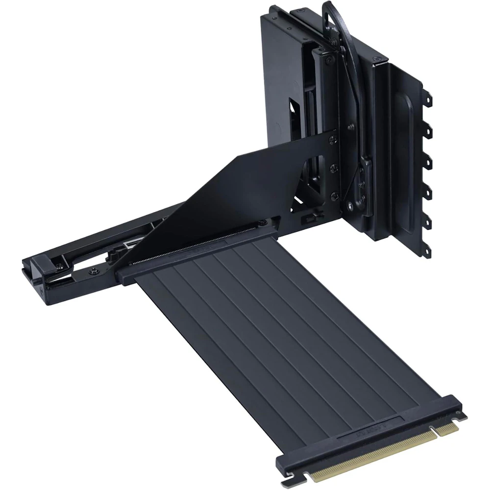A large main feature product image of Lian Li Universal 4-Slot Vertical GPU Kit with PCIe 5.0 Riser (Black)