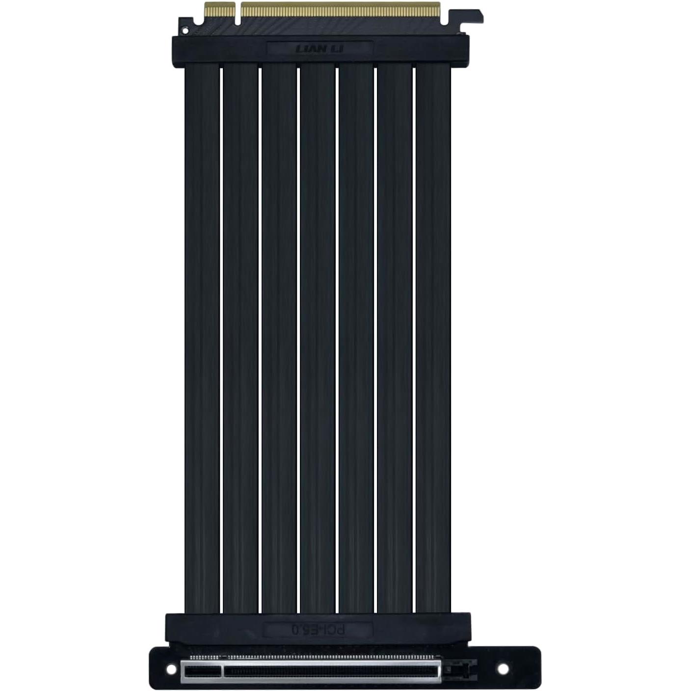 A large main feature product image of Lian Li Universal 4-Slot Vertical GPU Kit with PCIe 5.0 Riser (Black)