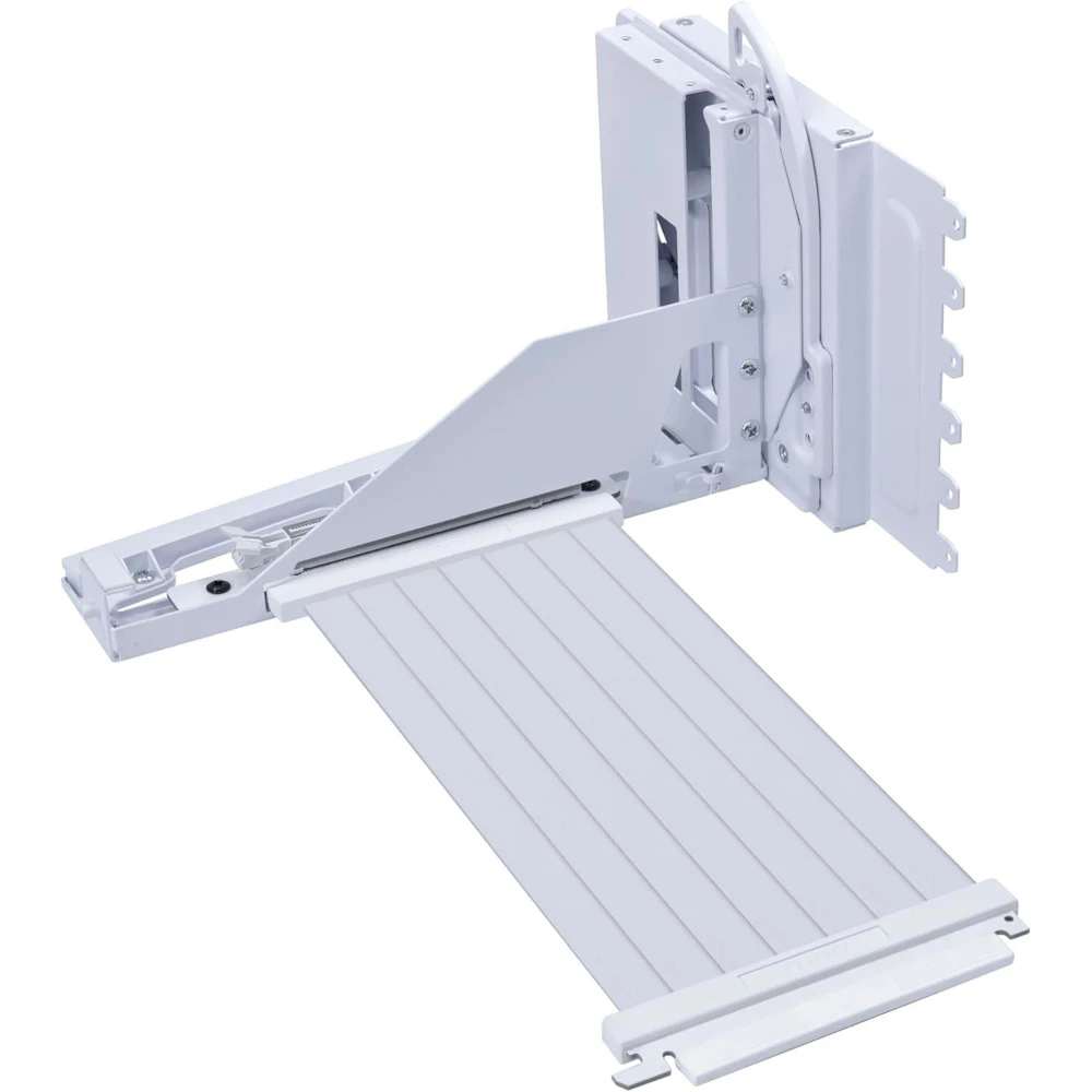 A large main feature product image of Lian Li Universal 4-Slot Vertical GPU Kit with PCIe 5.0 Riser (White)