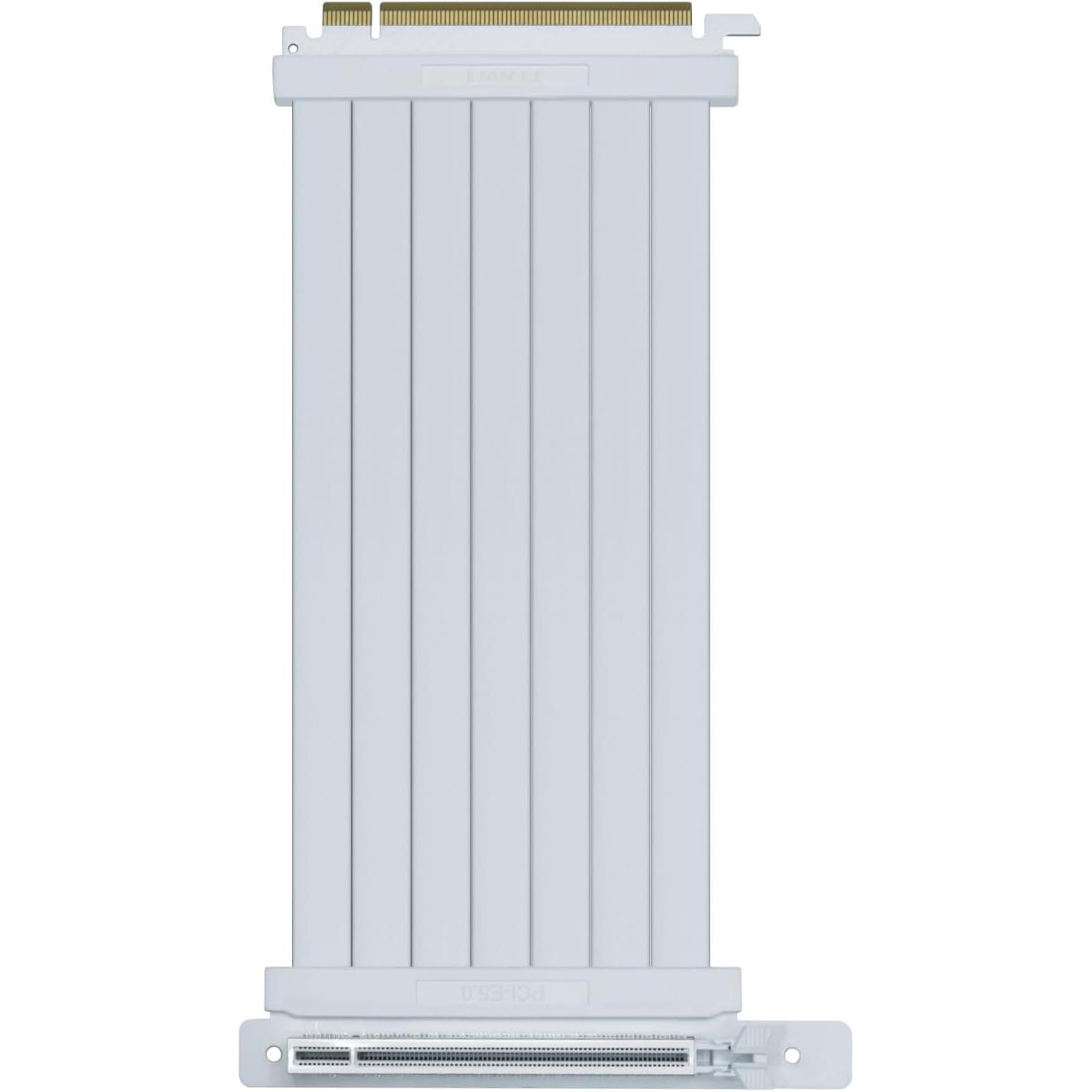 A large main feature product image of Lian Li Universal 4-Slot Vertical GPU Kit with PCIe 5.0 Riser (White)