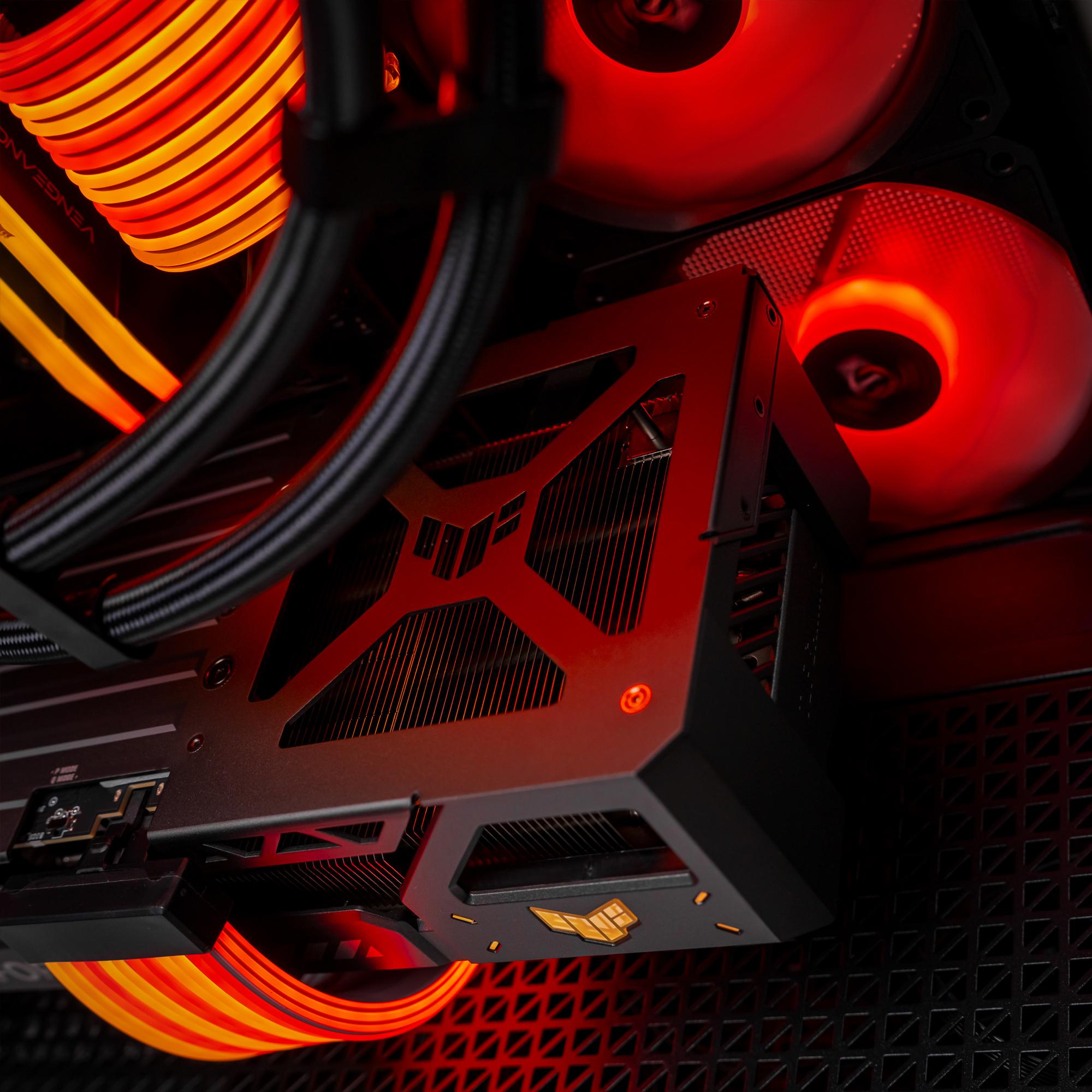 A large main feature product image of PLE Ares RTX 5080 Prebuilt Ready To Go Gaming PC