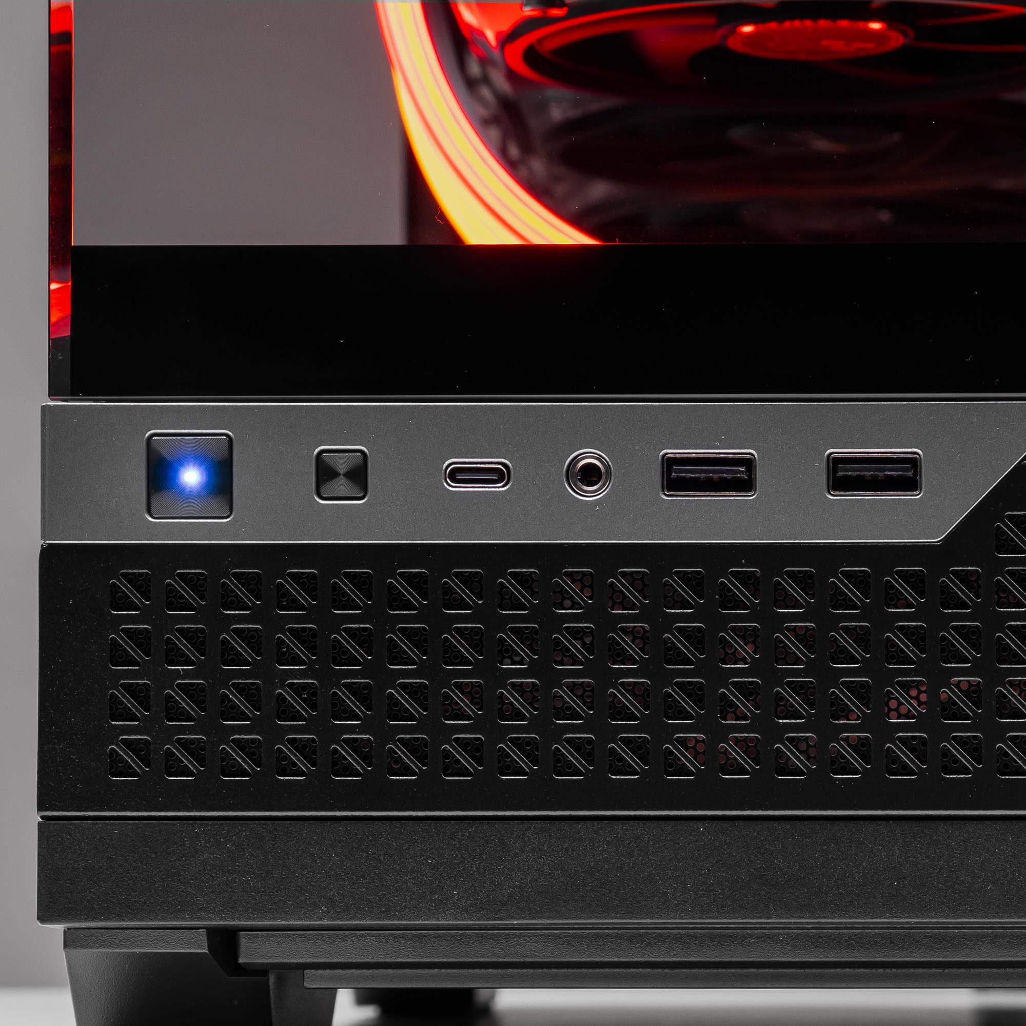 A large main feature product image of PLE Ares RTX 5080 Prebuilt Ready To Go Gaming PC